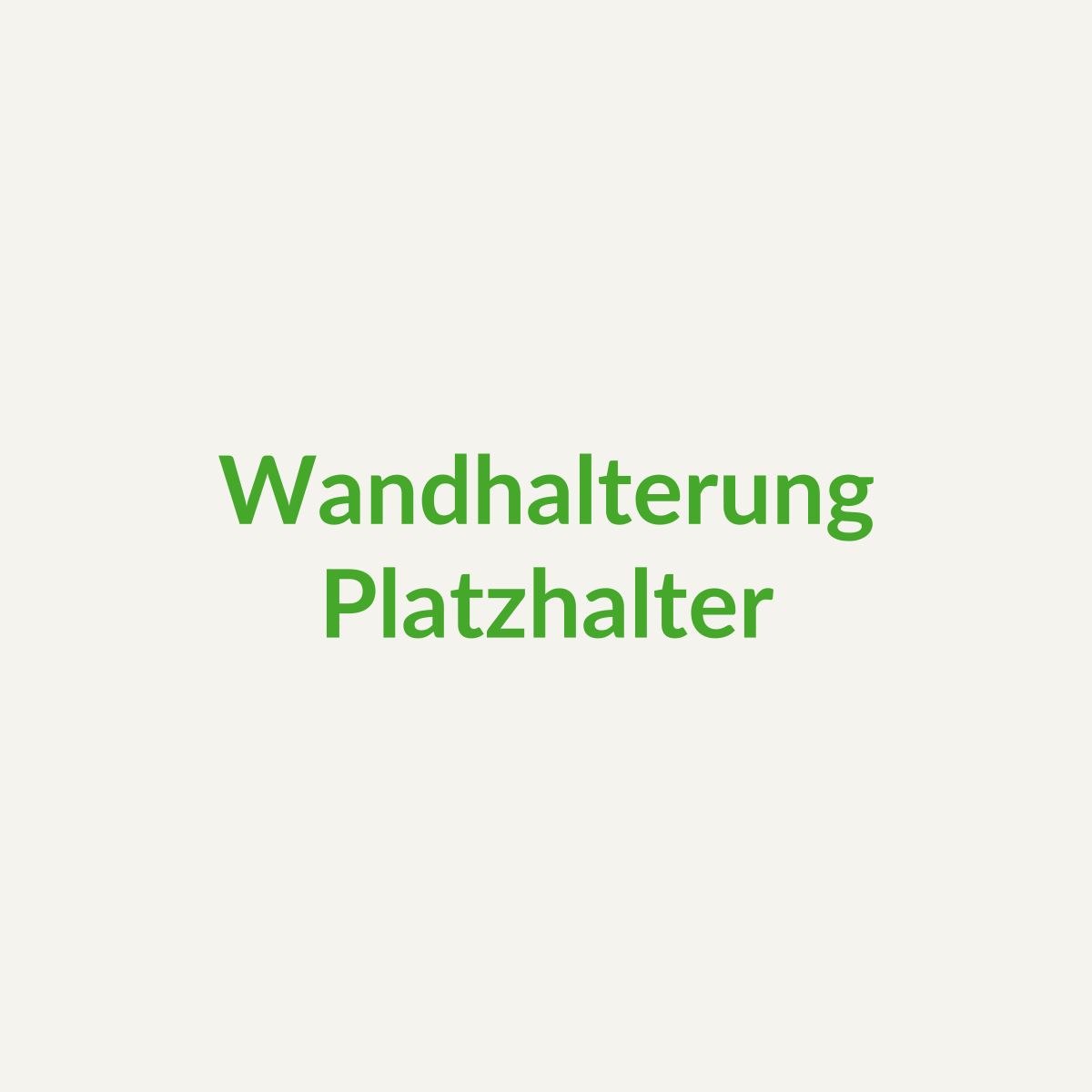 Wandhalterung